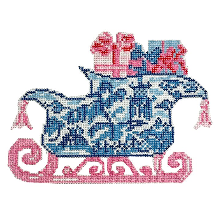 Chinois Sleigh Painted Canvas KCN Designers  - 1