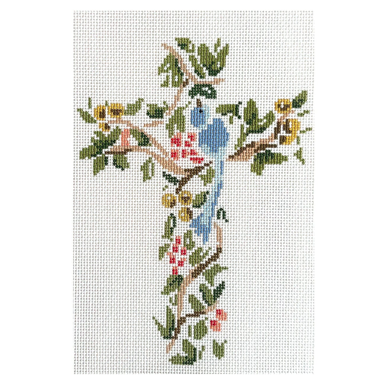 Chinoiserie Cross Painted Canvas Camilla Moss  - 1