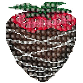 Chocolate Covered Strawberry Painted Canvas Laura Love Designs 
