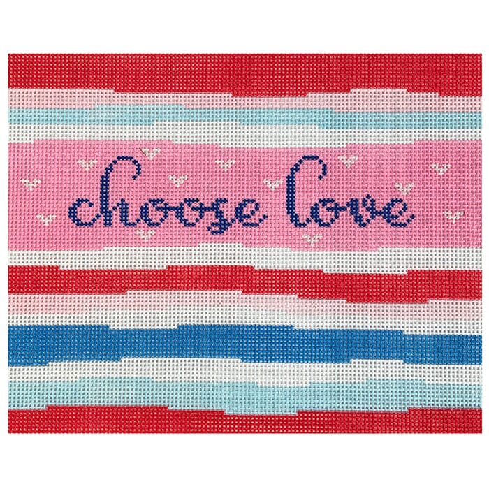 Choose Love 13m Painted Canvas Lauren Bloch Designs  - 1