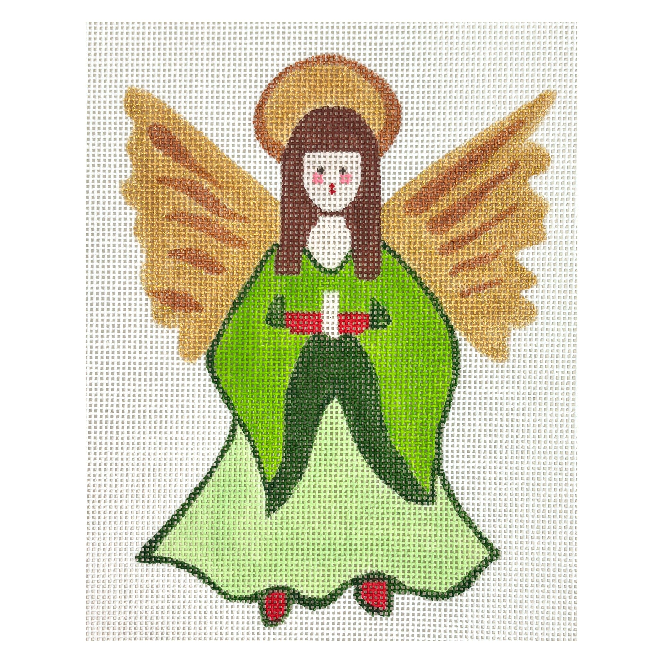 Christmas Angel Painted Canvas Atlantic Blue Canvas  - 1