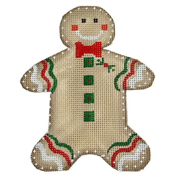 Christmas Cookie - Gingerbread Man Painted Canvas Danji Designs 