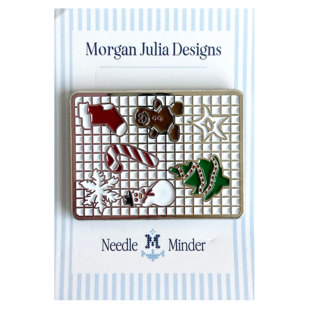 Christmas Cookies Needleminder Painted Canvas Morgan Julia Designs  - 1