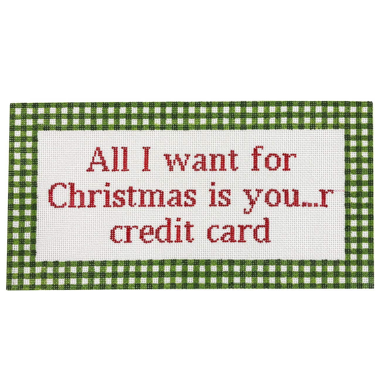 Christmas Credit Card Painted Canvas Maura Nolan Designs  - 1