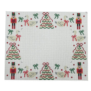 Christmas Frame Painted Canvas Walker's Needlepoint 
