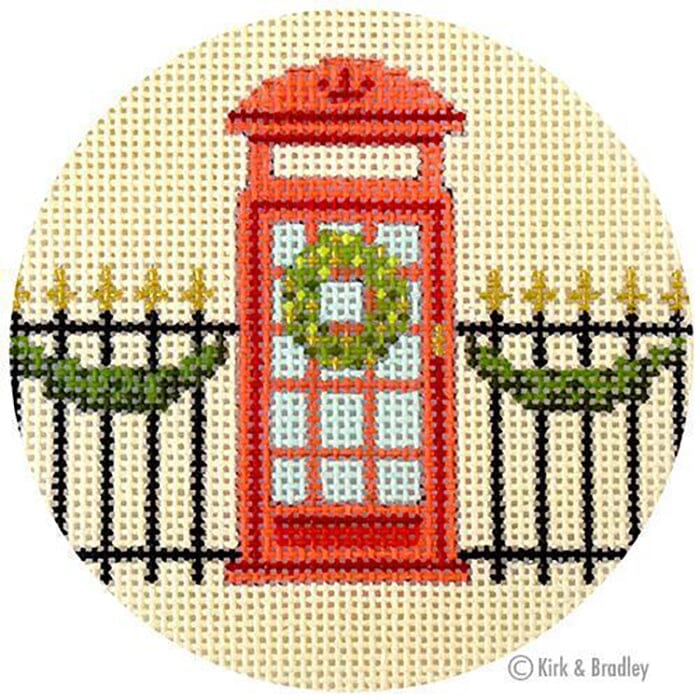 Christmas in London - Phone Booth Printed Canvas Kirk & Bradley 