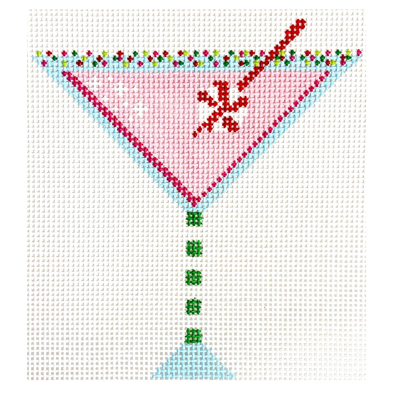 Christmas Martini Painted Canvas Blueberry Point Canvas  - 1