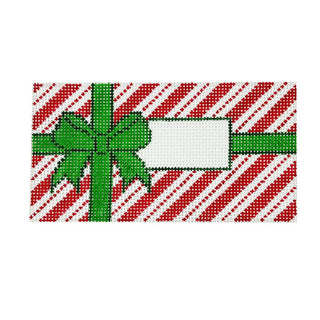 Christmas Present Stripe Box Painted Canvas Rachel Donley 
