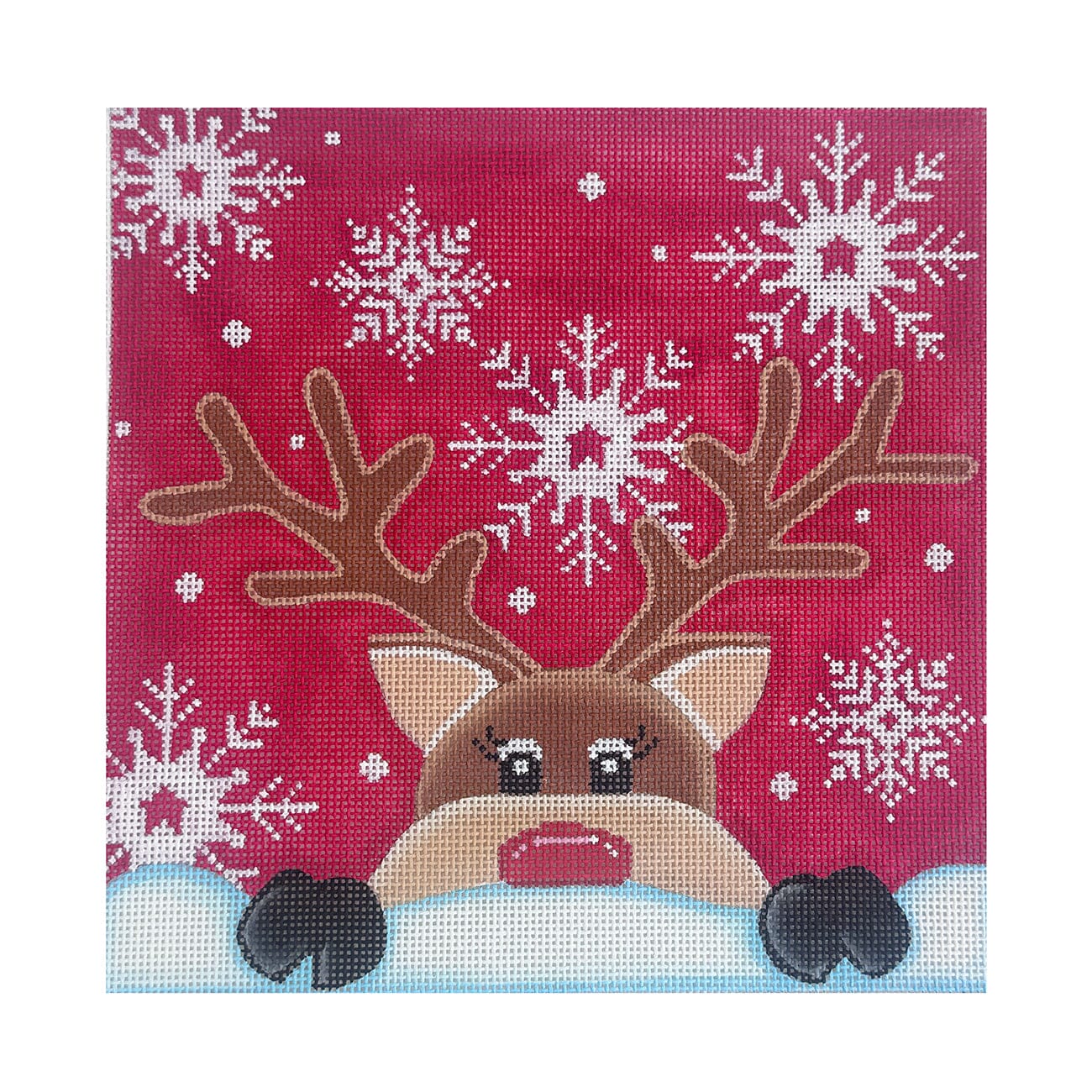 Christmas Spy Square Painted Canvas Pepperberry Designs  - 1