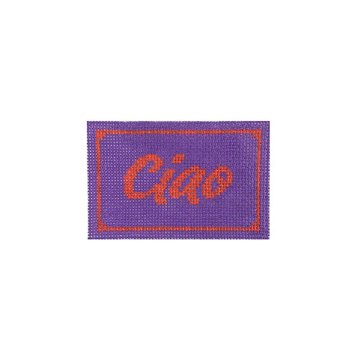 Ciao Purple Passport Insert Painted Canvas Initial K Studio 
