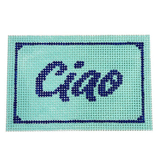 Ciao Sea Green Passport Insert Painted Canvas Initial K Studio 
