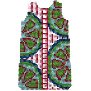 Citrus Shift Printed Canvas Two Sisters Needlepoint 
