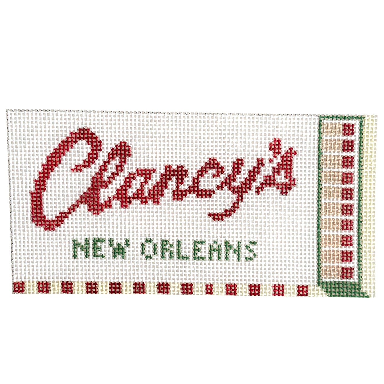 Clancy's Matchbox Ornament Painted Canvas Spruce Street Studio  - 1