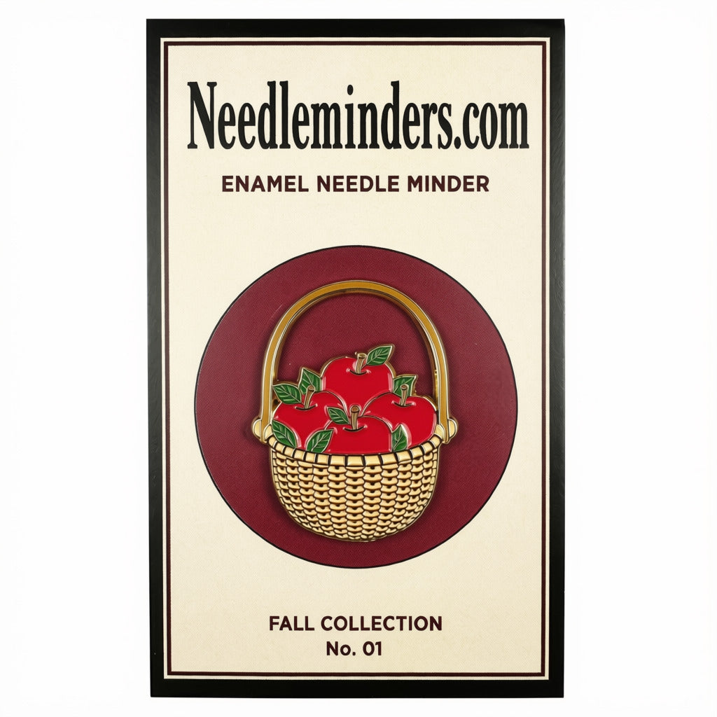 Classic Basket, Fall Apples Needle Minder - 1