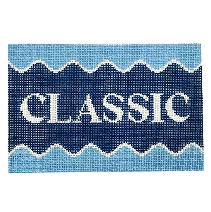 Classic Waves Painted Canvas Goodpoint Needlepoint 