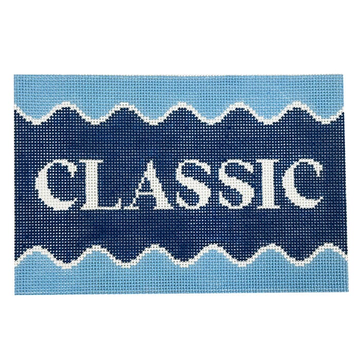 Classic Waves Painted Canvas Goodpoint Needlepoint 
