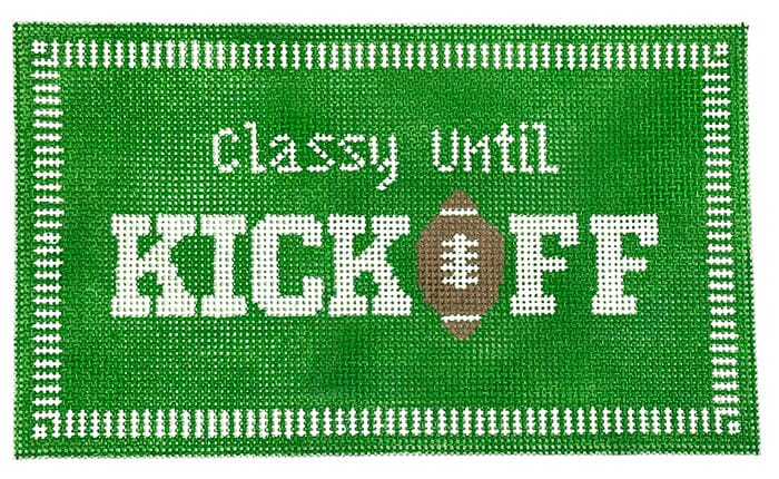 Classy Until Kickoff Painted Canvas Initial K Studio 