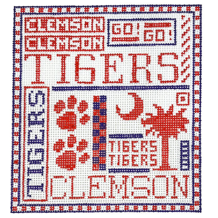 Clemson Teenie Painted Canvas The Meredith Collection 