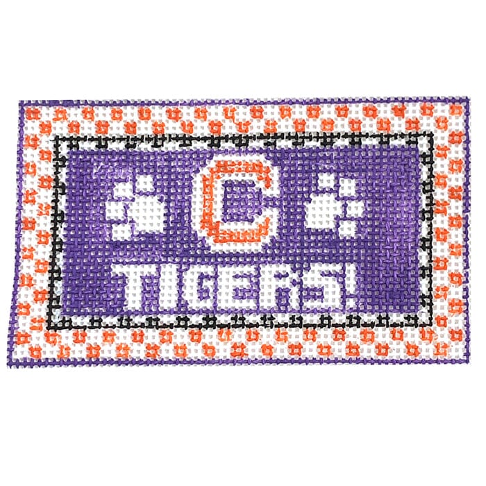 Clemson Tigers Painted Canvas Kathy Schenkel Designs 