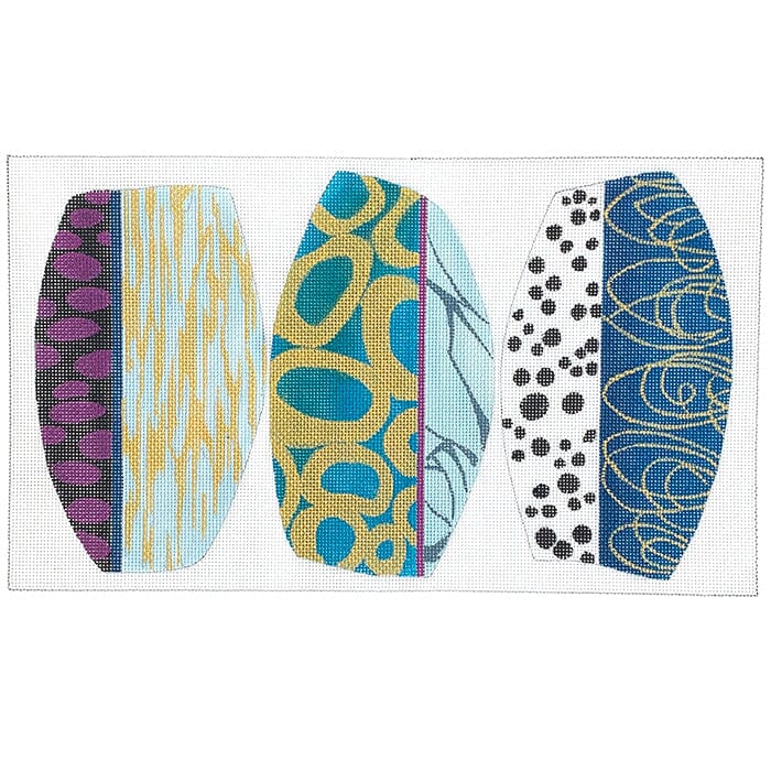 Clutch Pattern One   Agate Stones Painted Canvas Colors of Praise  - 1