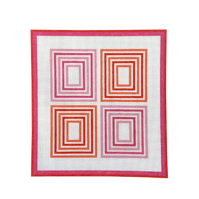 Coastal Canvas   Pink Painted Canvas Initial K Studio  - 1