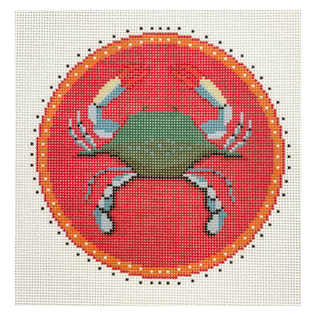 Coastal Crab Painted Canvas Penny & Penny and Company  - 1