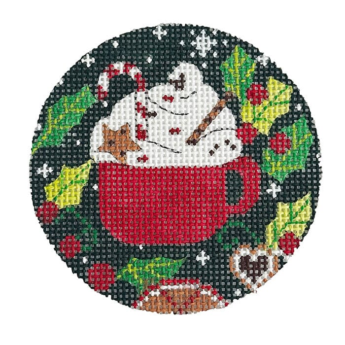 Cocoa Cup Painted Canvas Alice Peterson Company  - 1