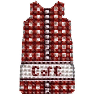 College of Charleston Gingham Mini Shift Printed Canvas Two Sisters Needlepoint 
