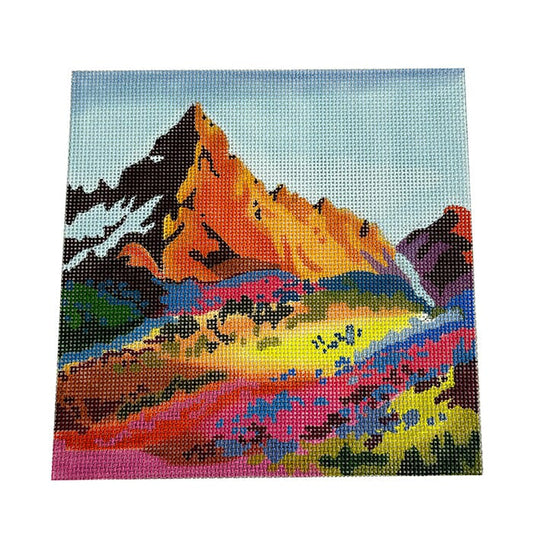 Colorful Mountain Landscape Painted Canvas Colors of Praise 