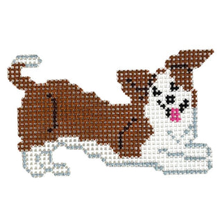 Corgi Painted Canvas Froopy Designs 
