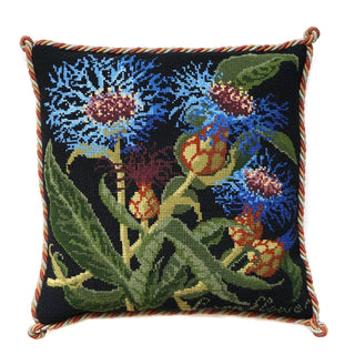 Cornflower Needlepoint Kit Kits Elizabeth Bradley Design Black 
