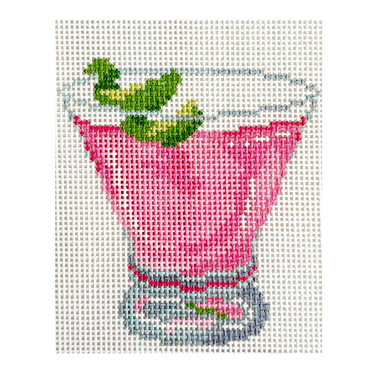 Cosmo with Lime Twist Painted Canvas The Painted Stitch  - 1