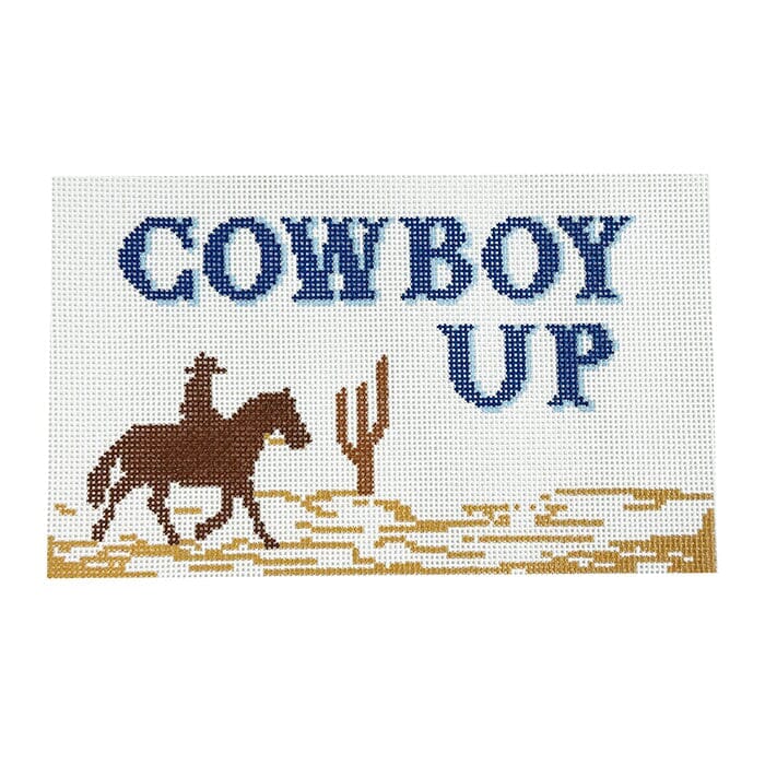 Cowboy Up Painted Canvas Ann Kaye Studio  - 1