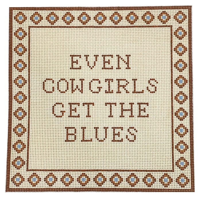 Cowgirls Painted Canvas Alice & Blue 
