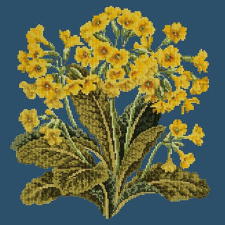Cowslip Needlepoint Kit Kits Elizabeth Bradley Design Dark Blue 
