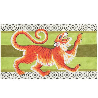Crest Tiger Clutch Painted Canvas Colors of Praise 

