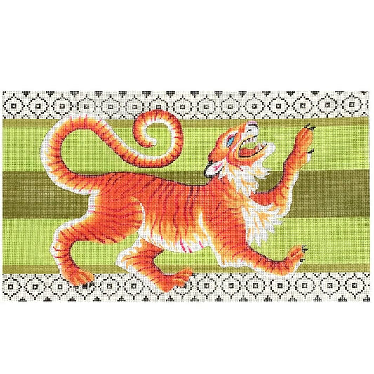 Crest Tiger Clutch Painted Canvas Colors of Praise 