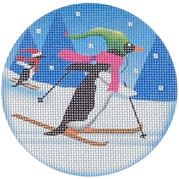 Cross Country Penguin Printed Canvas Pepperberry Designs  - 1