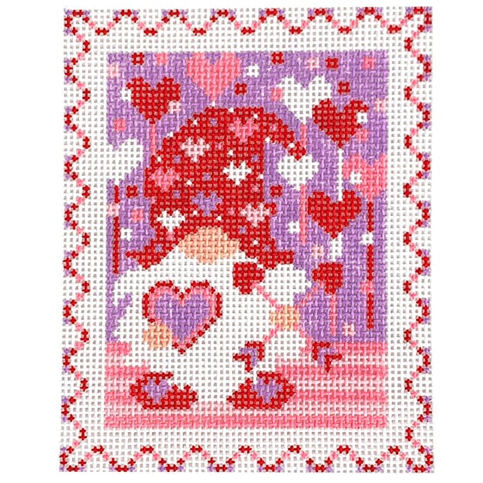 Cupid Stamp Painted Canvas Wipstitch Needleworks 