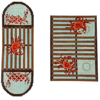 Curved Crab Trap Ornament Printed Canvas Pepperberry Designs 
