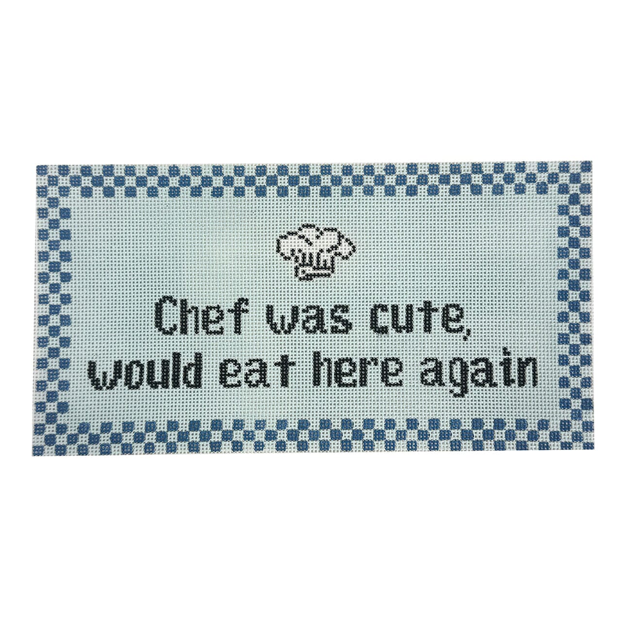 Cute Chef   Blue Painted Canvas Maura Nolan Designs 
