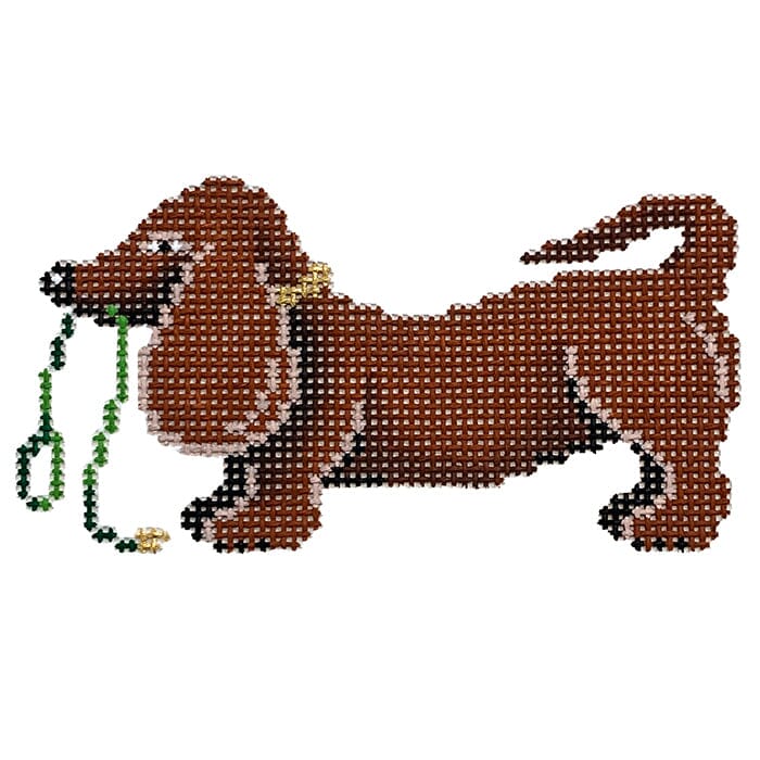 Dachshund   Let's Go For a Walk Painted Canvas Patti Mann  - 1