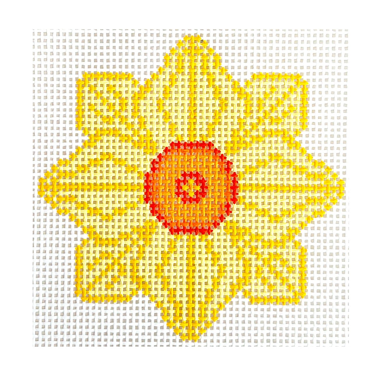 Daffodil 4x4 Painted Canvas Love MHB Studio  - 1