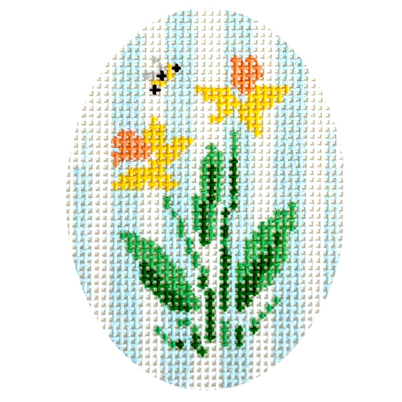 Daffodil Egg Painted Canvas Camilla Moss  - 1