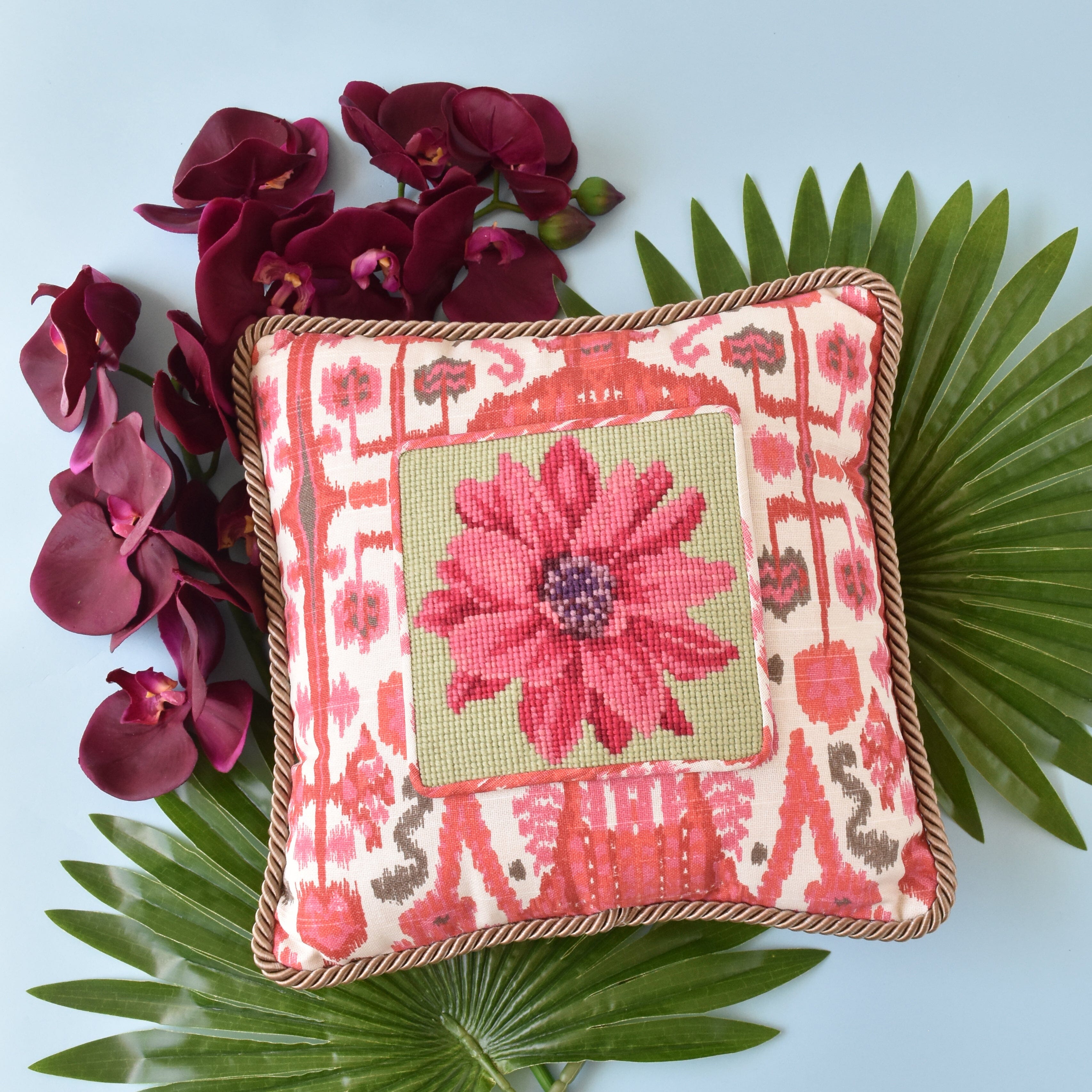 Dahlia Mini Needlepoint Mini Kit Kits Elizabeth Bradley Design  - 2