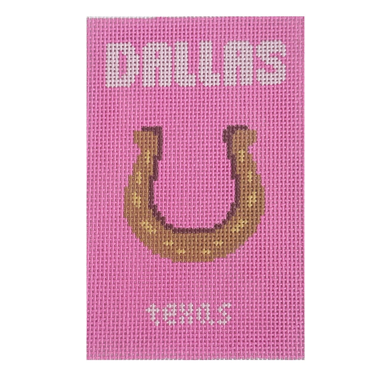 Dallas Travel Book Painted Canvas Atlantic Blue Canvas  - 1