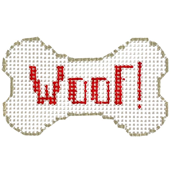Dalmatian with Woof! Bone Painted Canvas Kathy Schenkel Designs  - 2