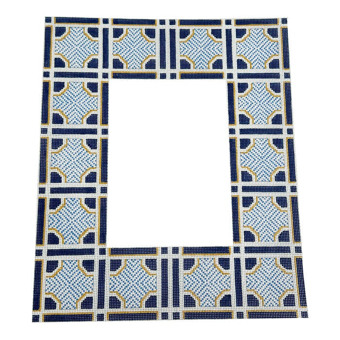 Dark Blue Frame Painted Canvas Colors of Praise  - 1