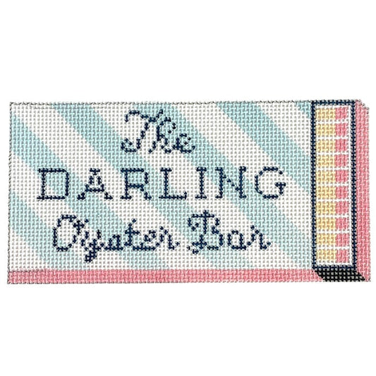 Darling Oyster Matchbox Ornament Painted Canvas Spruce Street Studio 