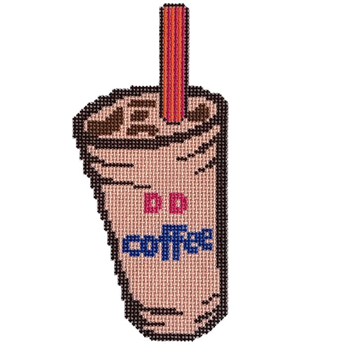 DD Iced Coffee Painted Canvas Judy Tasch  - 1